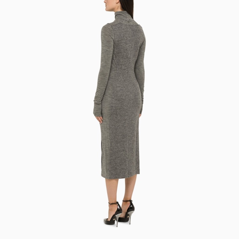 SPORTMAX NWT Double-layer grey knit dress ("Teismo") size S $695 originally - Picture 3 of 4
